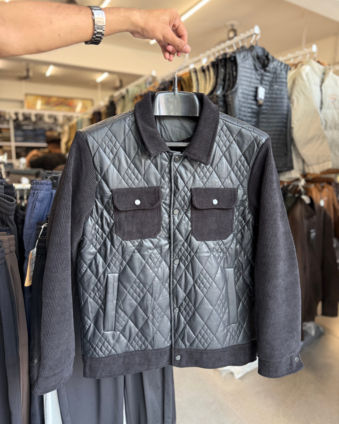 Men’s Quilted Bomber Jacket