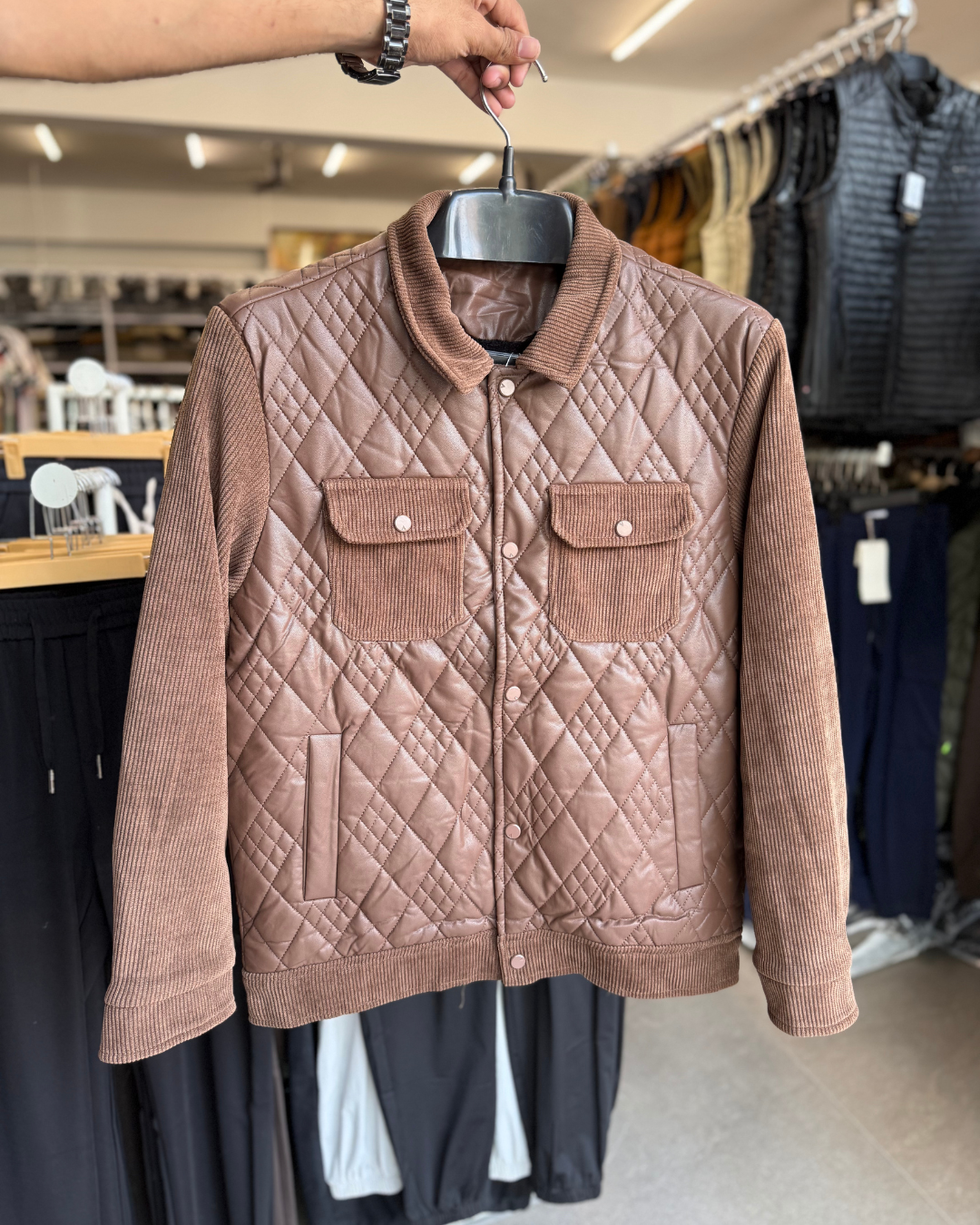 Men’s Quilted Bomber Jacket