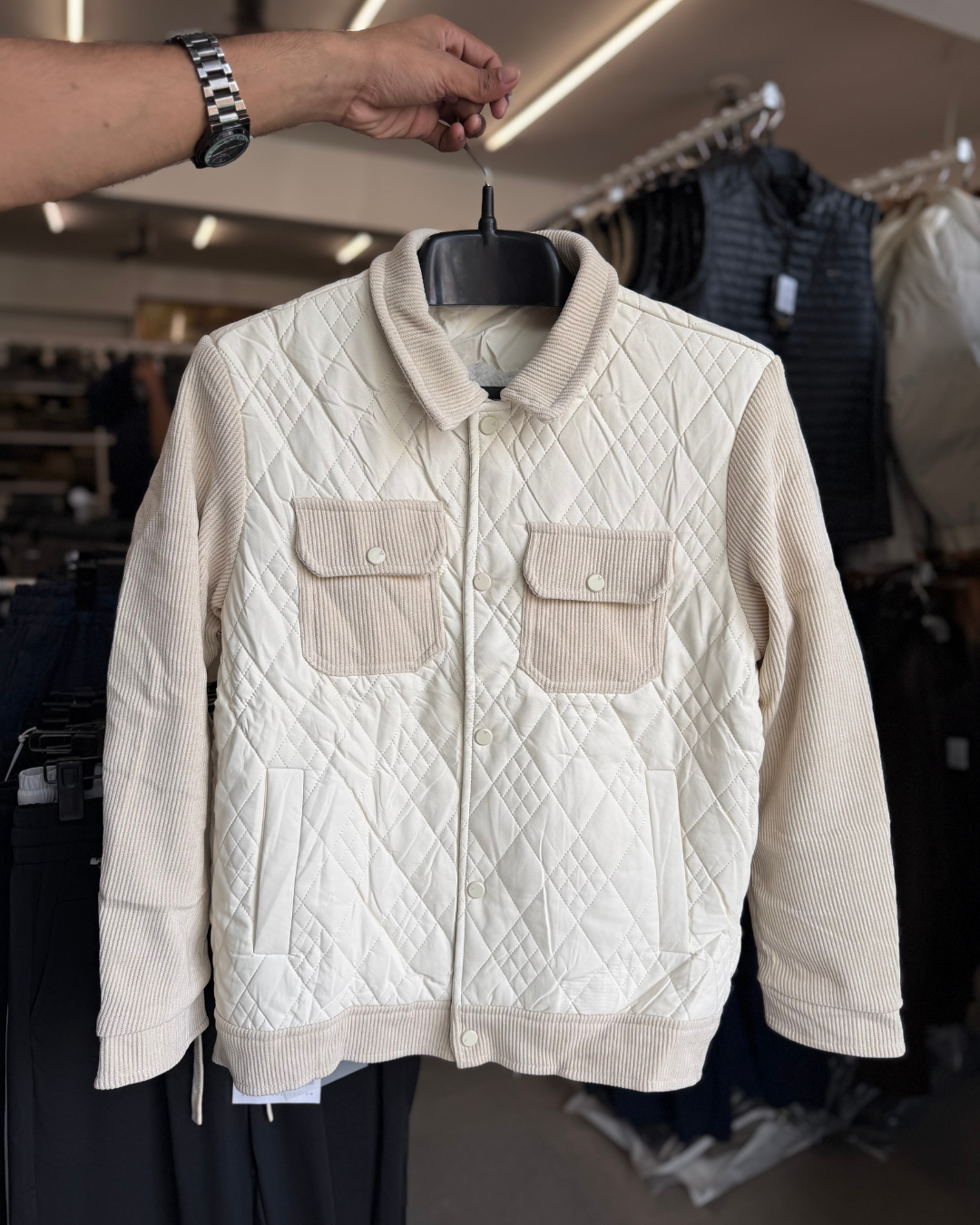 Men’s Quilted Bomber Jacket