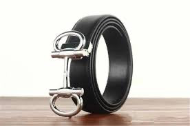 Horsebit Leather Belt – Black