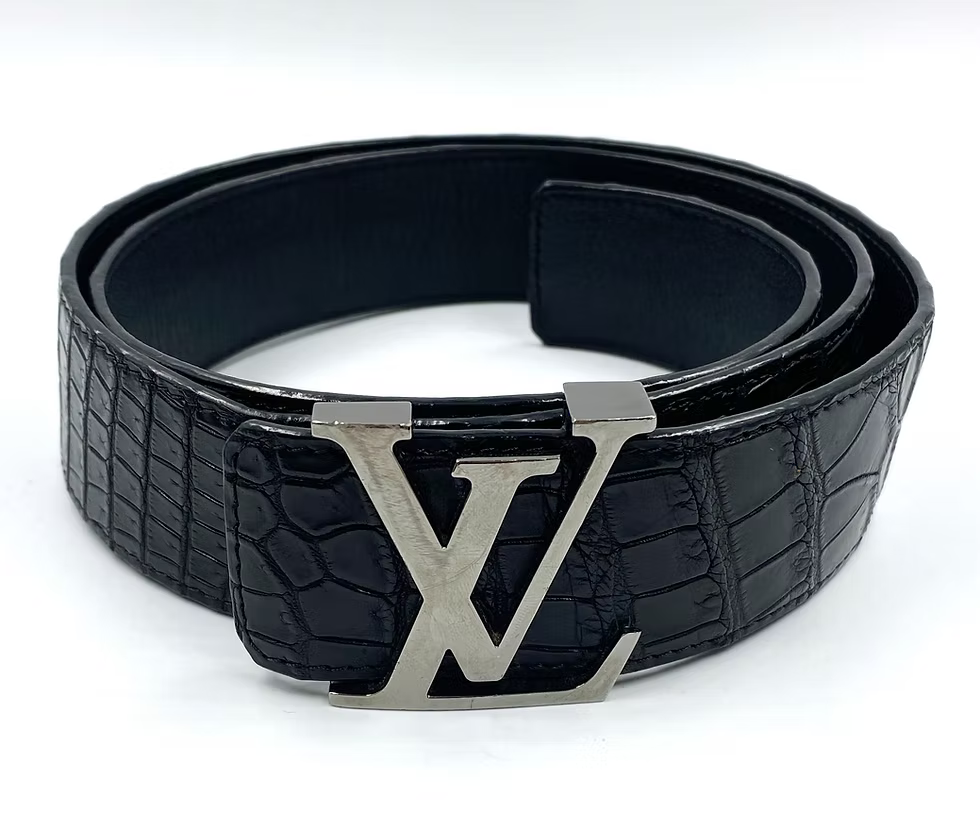 LV Logo Belt – Black