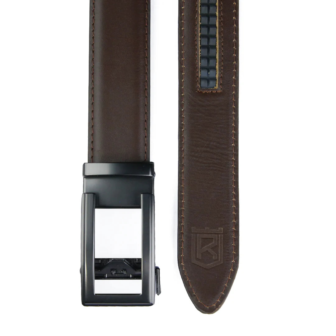 Modern Track Leather Belt