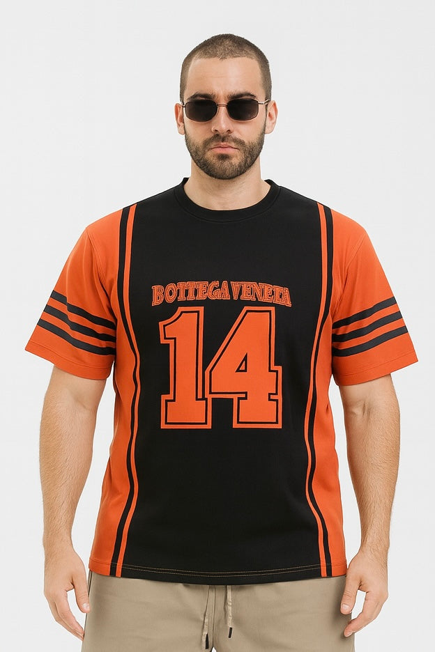 Bold Contrast Varsity T-Shirt