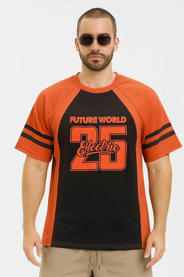 Bold Contrast Varsity T-Shirt