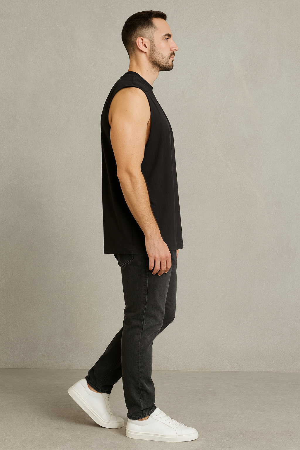 Plain Sleeveless Shirt