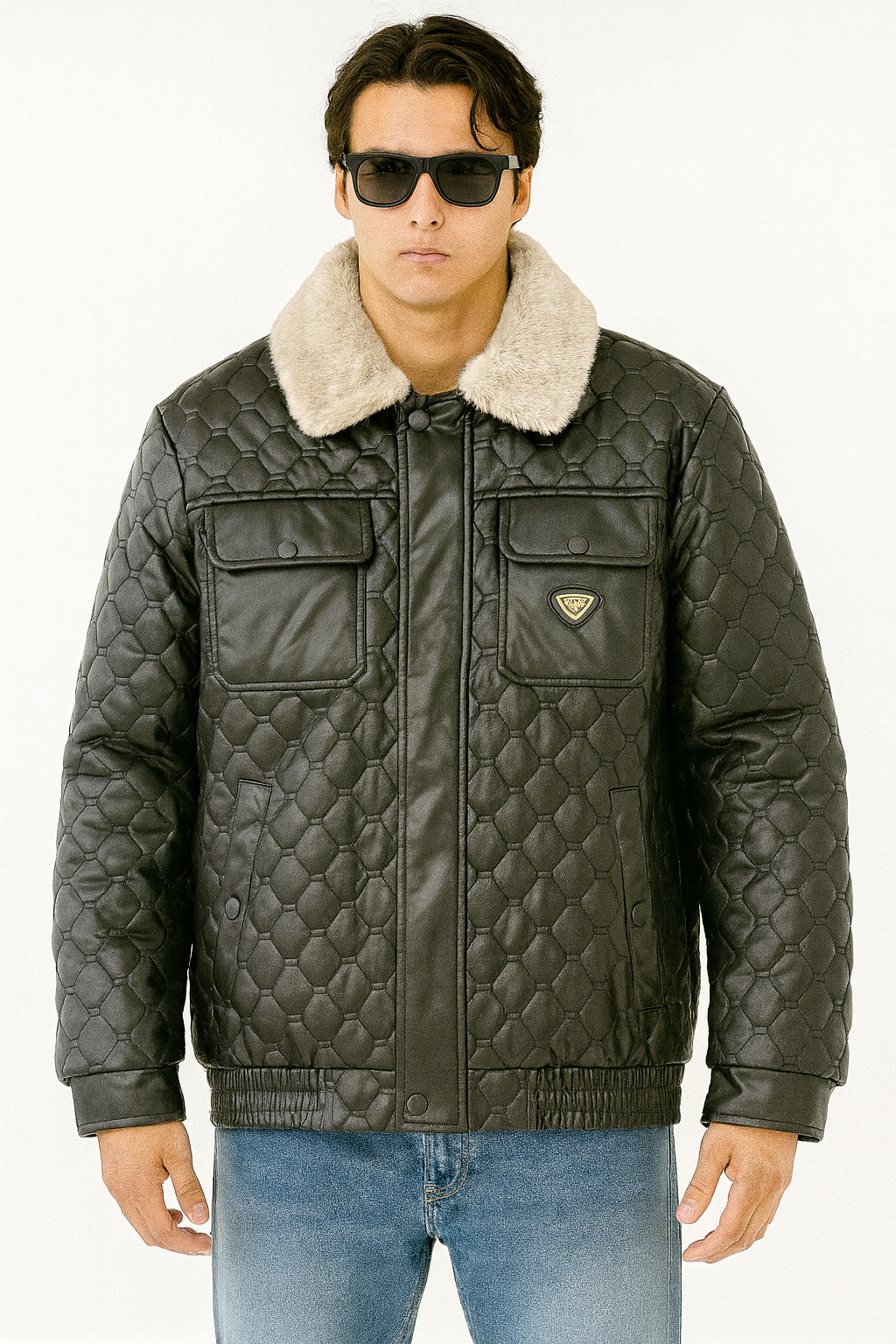 Jacket with Fleece Collar