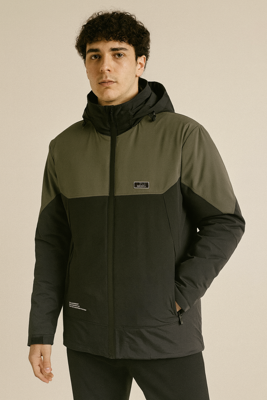 Men’s colorblock winter jacket