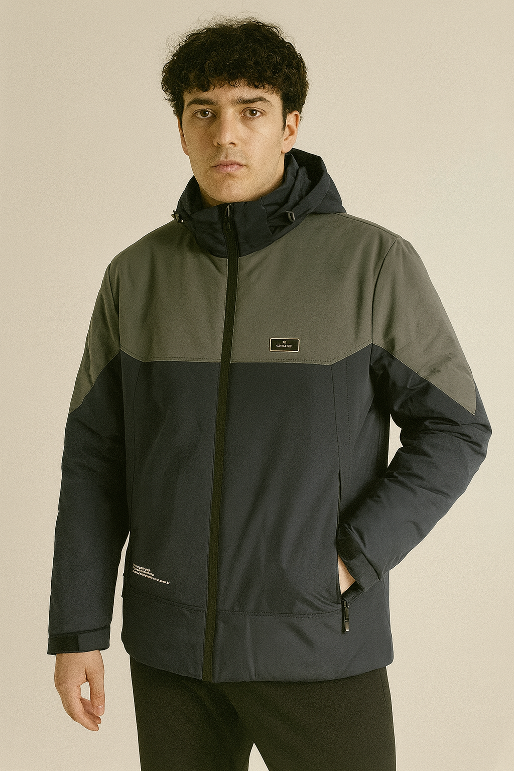 Men’s colorblock winter jacket