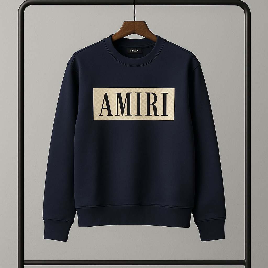 AMIRI Box Logo Crewneck Sweatshirt
