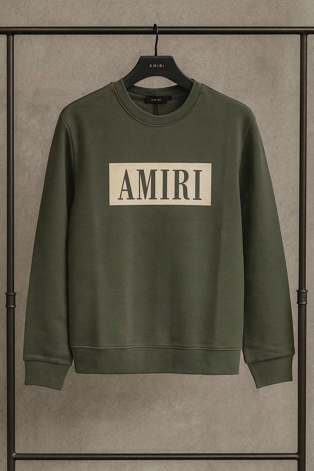 AMIRI Box Logo Crewneck Sweatshirt