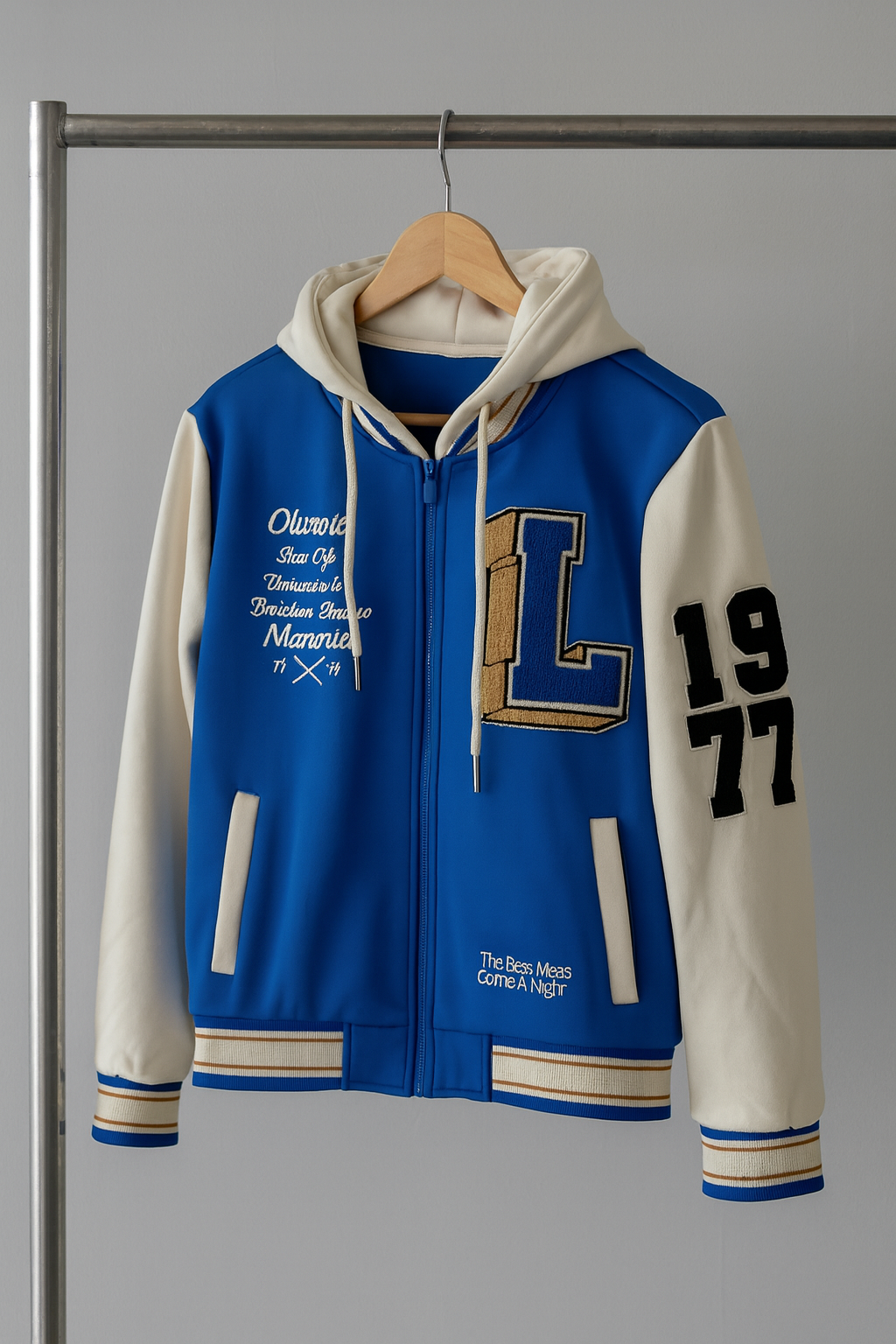 Varsity Zip-Up Hoodie