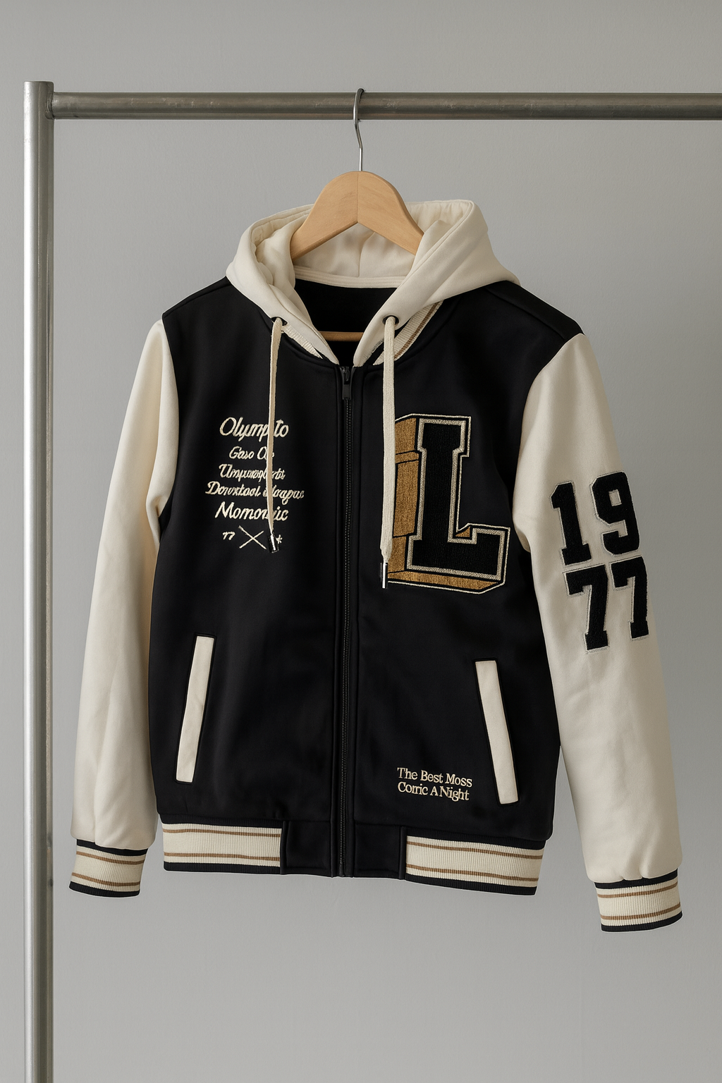 Varsity Zip-Up Hoodie