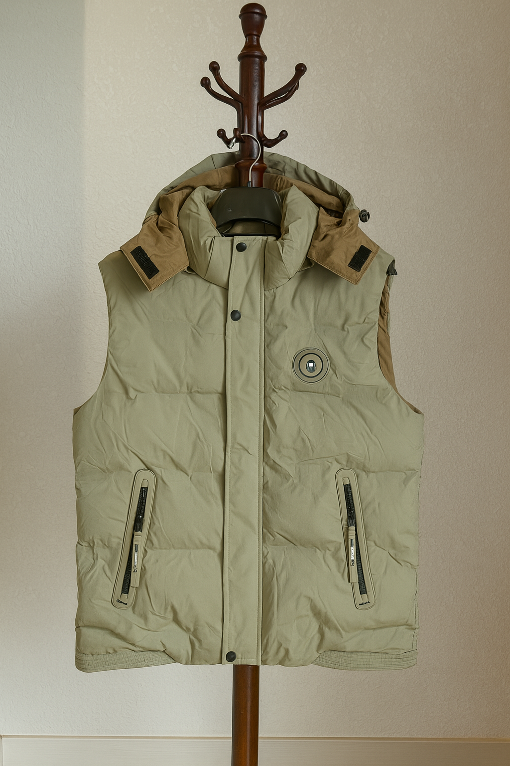 Urban Nomad Contrast Hooded Puffer Jacket
