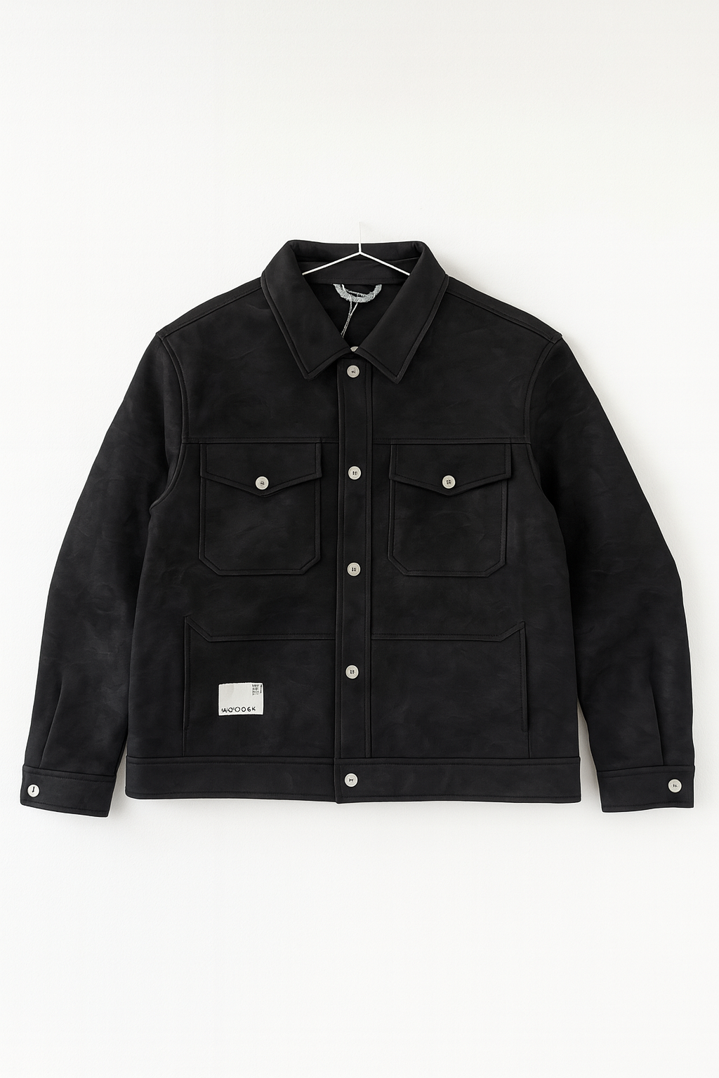 Faux Leather Trucker Jacket